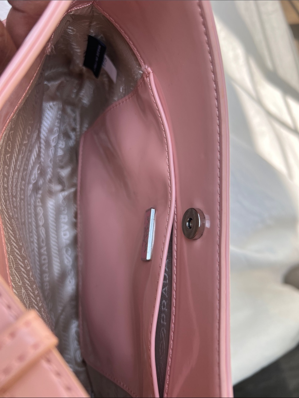 Prada Pastel Pink Shoulder Hobo Bag - Picture 5 of 6